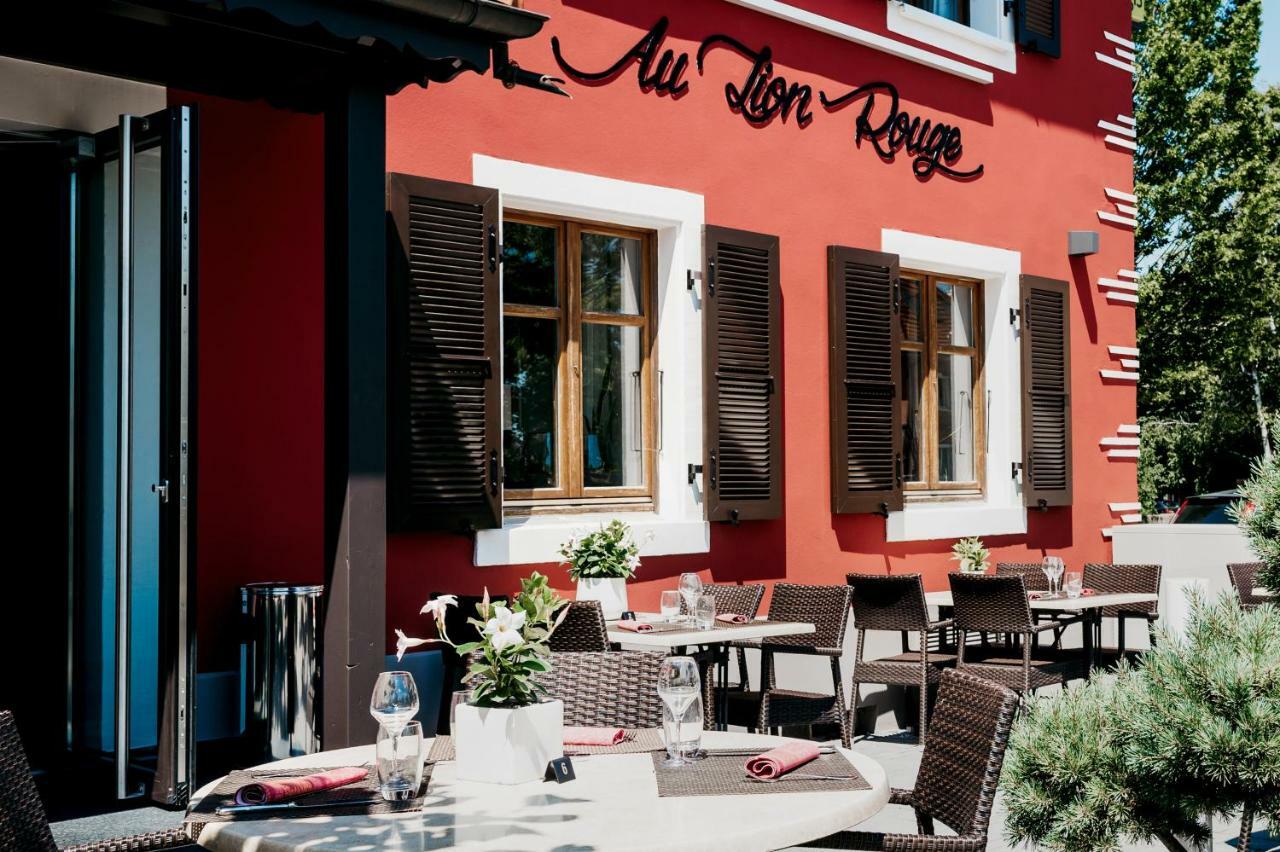 Logis Hotel Restaurant Au Lion Rouge Bartenheim Kültér fotó